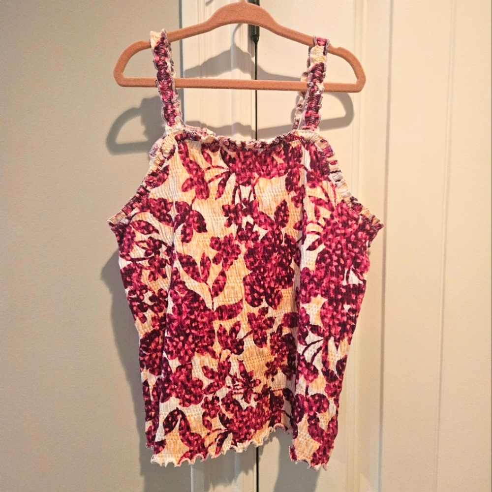 Floral Print Girl's Top